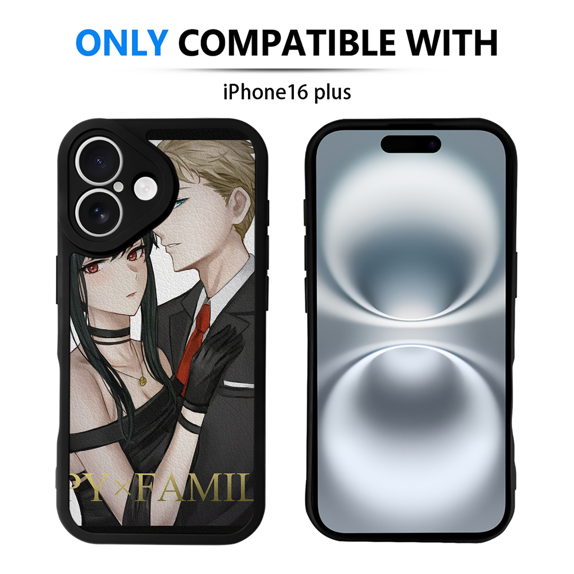 （画像用） SPY×FAMILY间谍家家酒 【iPhone 16シリーズ対応】シリコンスマホケース（レザー調） 材質：シリコン